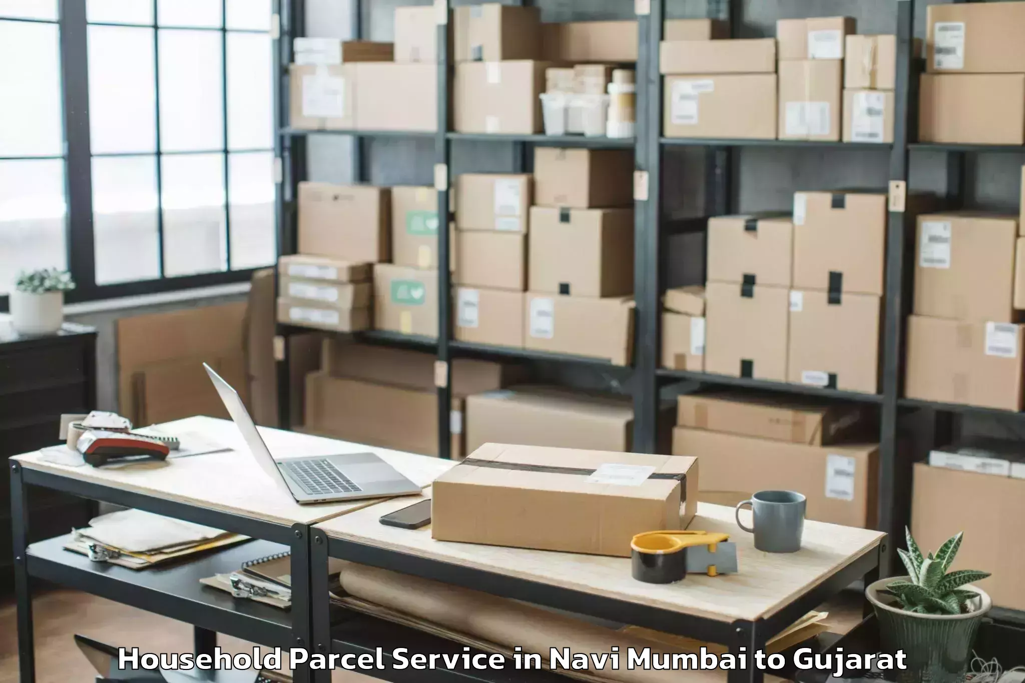 Book Navi Mumbai to Kandla Household Parcel